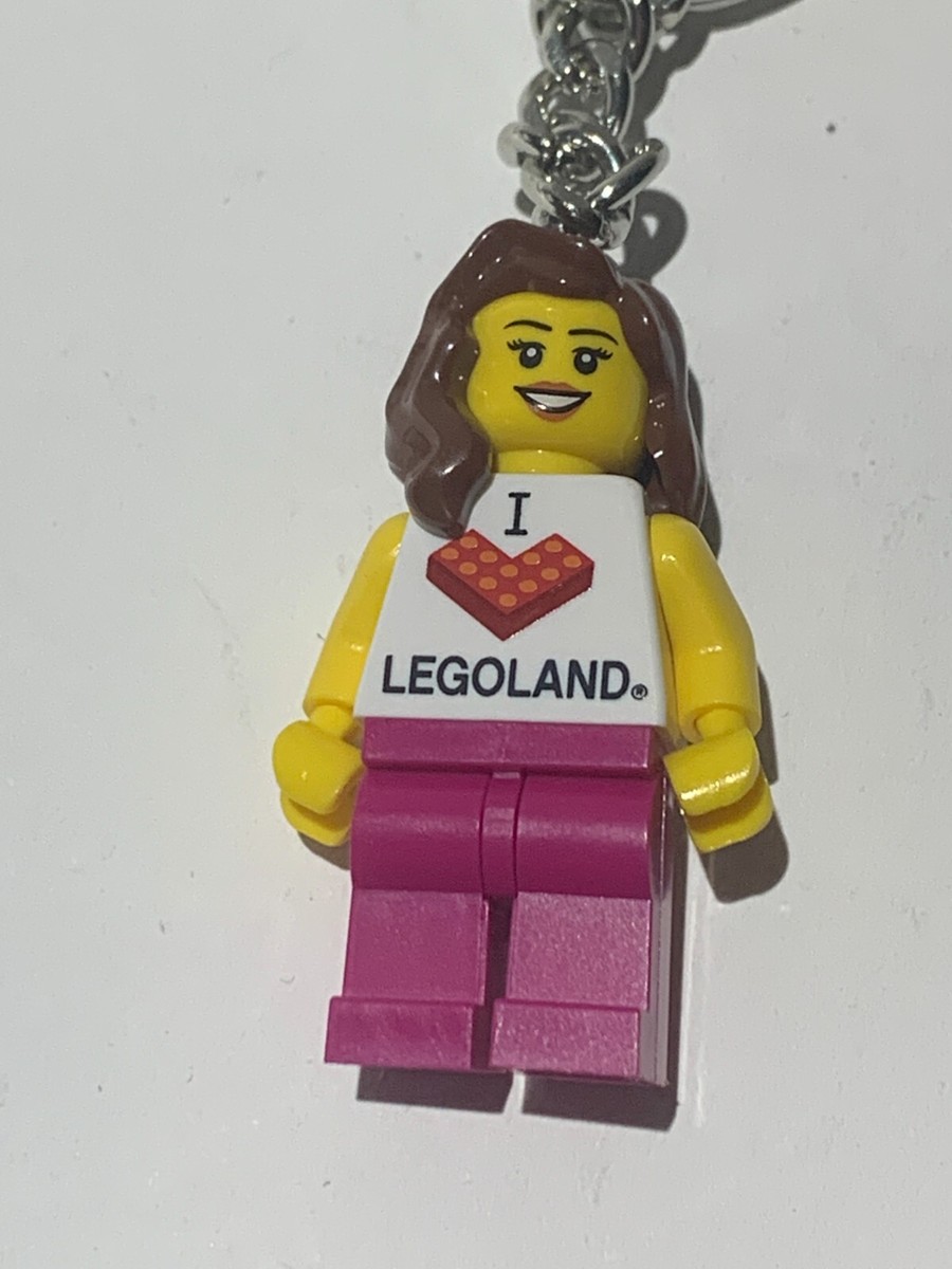 LEGO I love Legoland keychain 851330 RARE Lego Land Girl