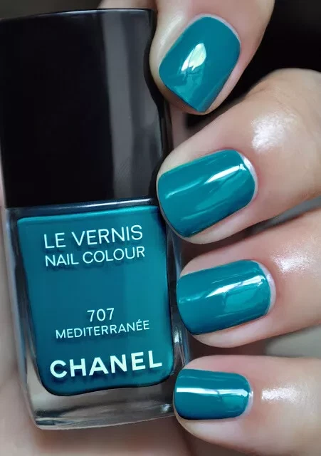 CHANEL Vernis MEDITERRANEE 707 Türkis/Teal Blue Nagellack - RAR - Bild 2 von 4