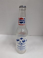 1990 Empty Glass Bottle PEPSI COLA 20th Anniversary Buffalo Sabres Hockey NHL