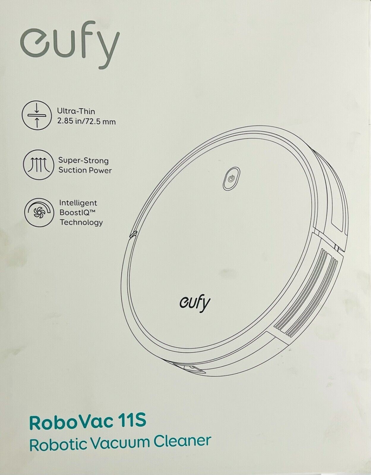 eufy Anker 11S (Slim) BoostIQ RoboVac Robotic Vacuum Cleaner in White