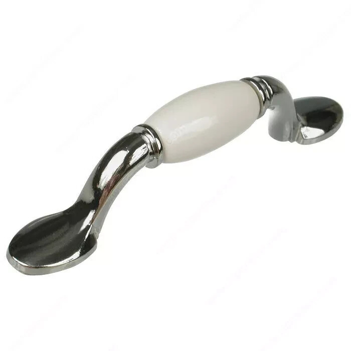 5-Pk) Richelieu BP380214030 Classic Metal & Ceramic Handle