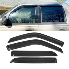 For 01-03 Ford F150 Crew Cab & Lincoln Blackwood Window Visor Rain Sun Guard 4Pc