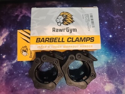 Set of 2 RawrGym 2'' Barbell Non Slip Collar for Weightlifting Olympic Bar Clips