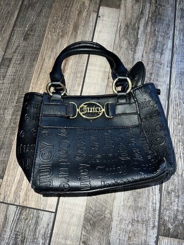Juicy Couture Purse Hand Bag Black Monogram