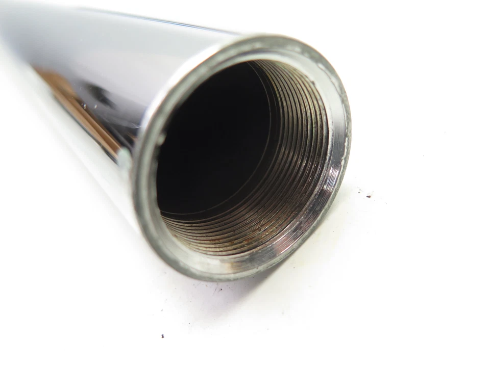 NUEVO 1977-84 Juego de tubos de horquilla deslizante de 41 mm de ancho cromado personalizado 25" de largo NOS 09-500 Foto 4 de 4