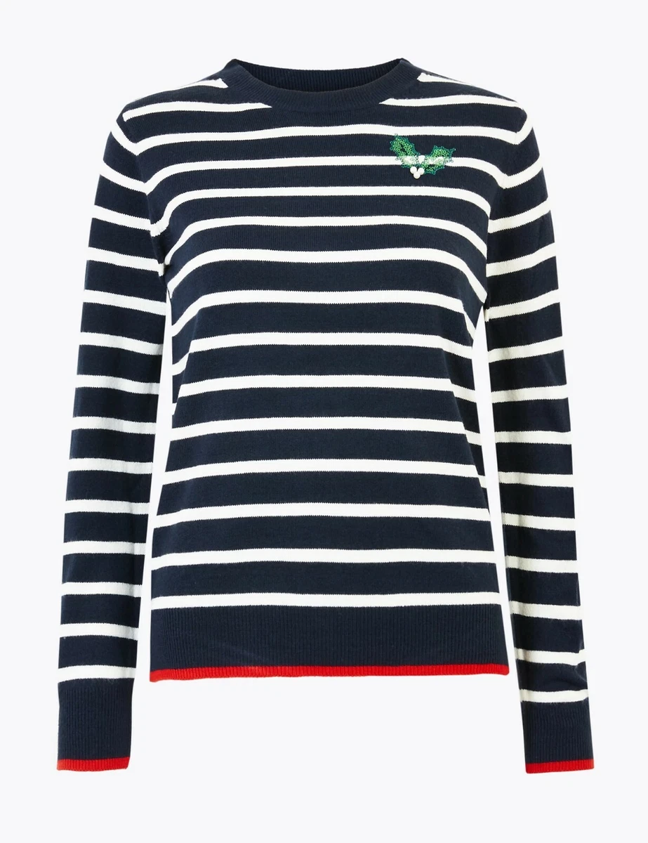 Striped christmas best sale jumper