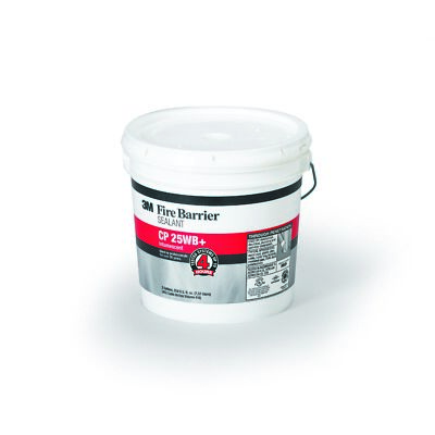 3M Fire Barrier Sealant CP 25WB+, Red, 2 Gallon (Pail), Drum