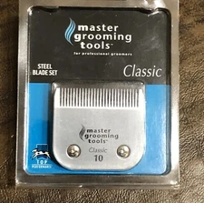 NOS CLASSIC #10 STEEL Dog Clipper BLADE Master Grooming Tools 1/16 Cut A-5