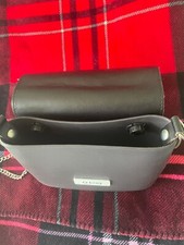 O Bag Italia Borsa Nera Stampata Catena Cinghia O-Bag