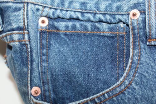 Vintage 1980er Levi’s 501xxx Button Fly Einzelnaht Nippelnieten 33X32 - Bild 11 von 13