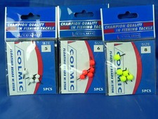 1 busta 5 Flotterini Colmic segnalatori pesca a mosca a ninfa, beach ledgering