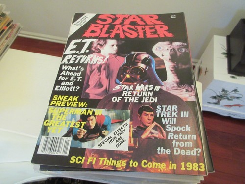 STAR BLASTER Jan 1983 V1 #1 E.T. Returns Star Wars Superman Star Trek - Picture 3 of 4