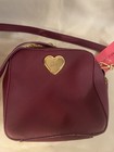 BETSEY JOHNSON shoulderbag Crossbody Burgundy Cute NEW WITH TAGS
