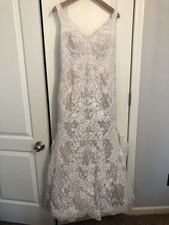 Wedding Dress Boutique Designer Oleg Cassini Lace Size 10