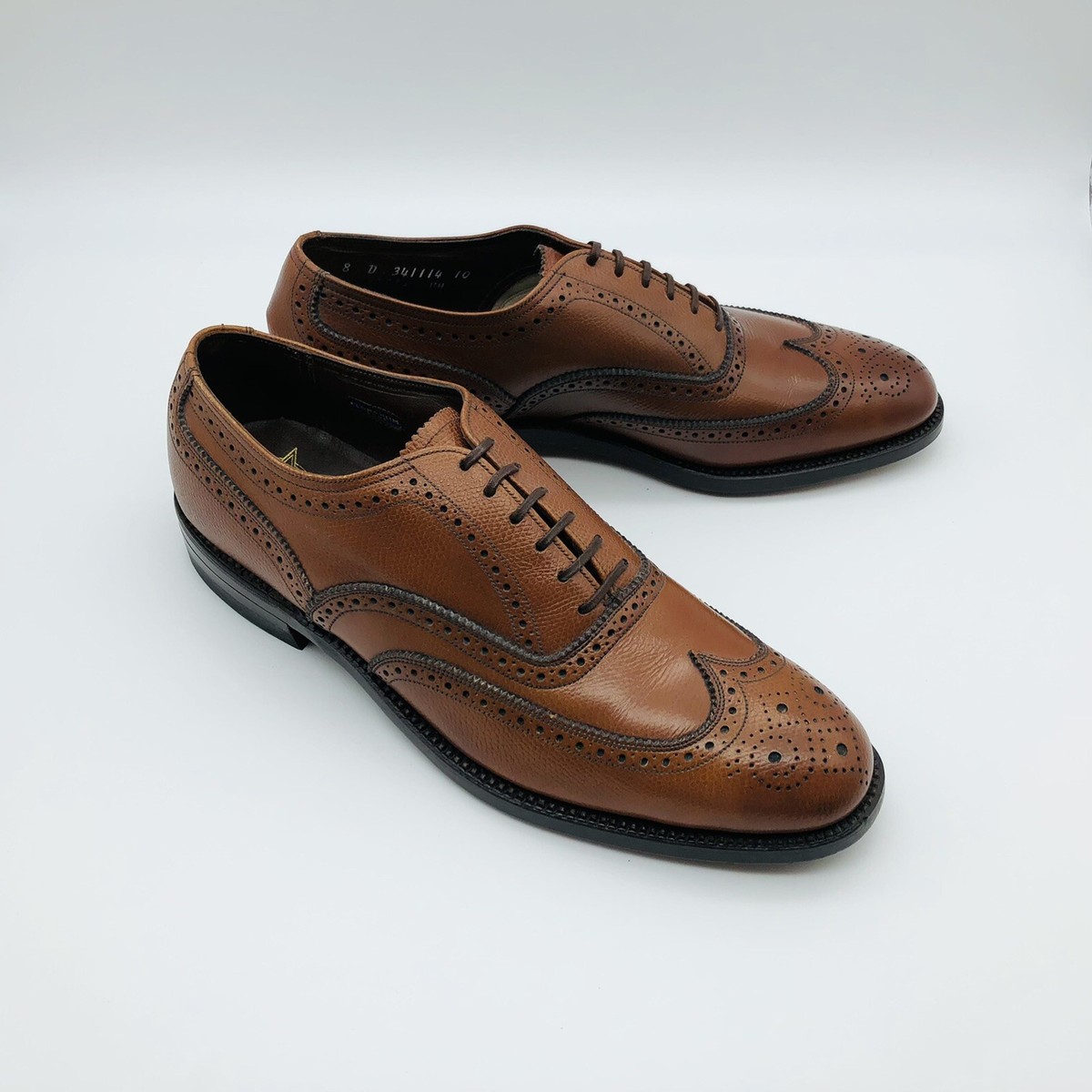 White's Brown Oxford US8D Rare Model ‼️ NOS UNWORN | FLORSHEIM 8D RARE BROWN OXFORD WINGTIP VINTAGE DRESS