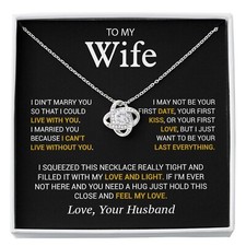 To My Wife Necklace, Anniversary Gift For Wife, Wife Birthday Gift, Mother Day