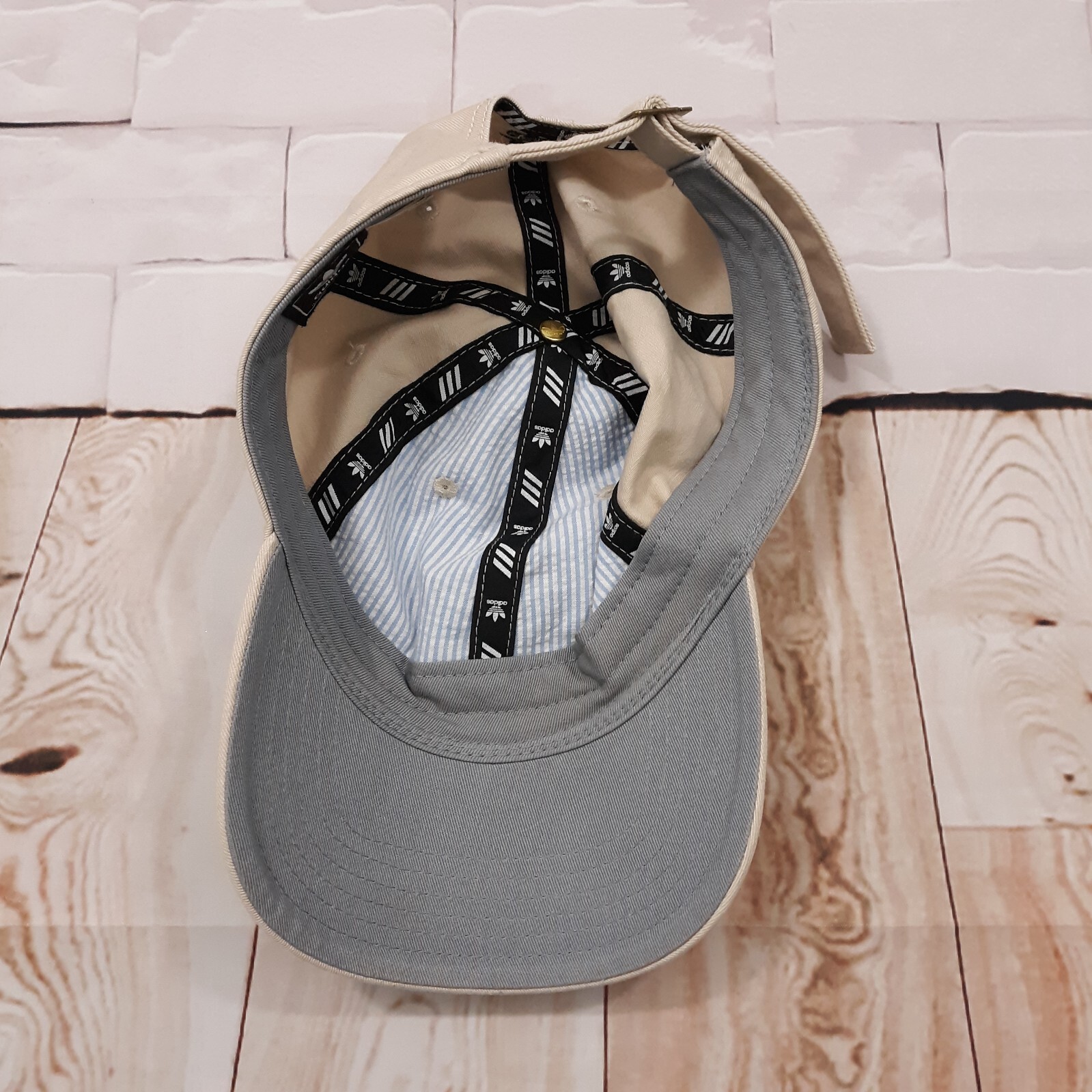 Adidas Baseball Hat Cap Adjustable Strapback Beig… - image 4