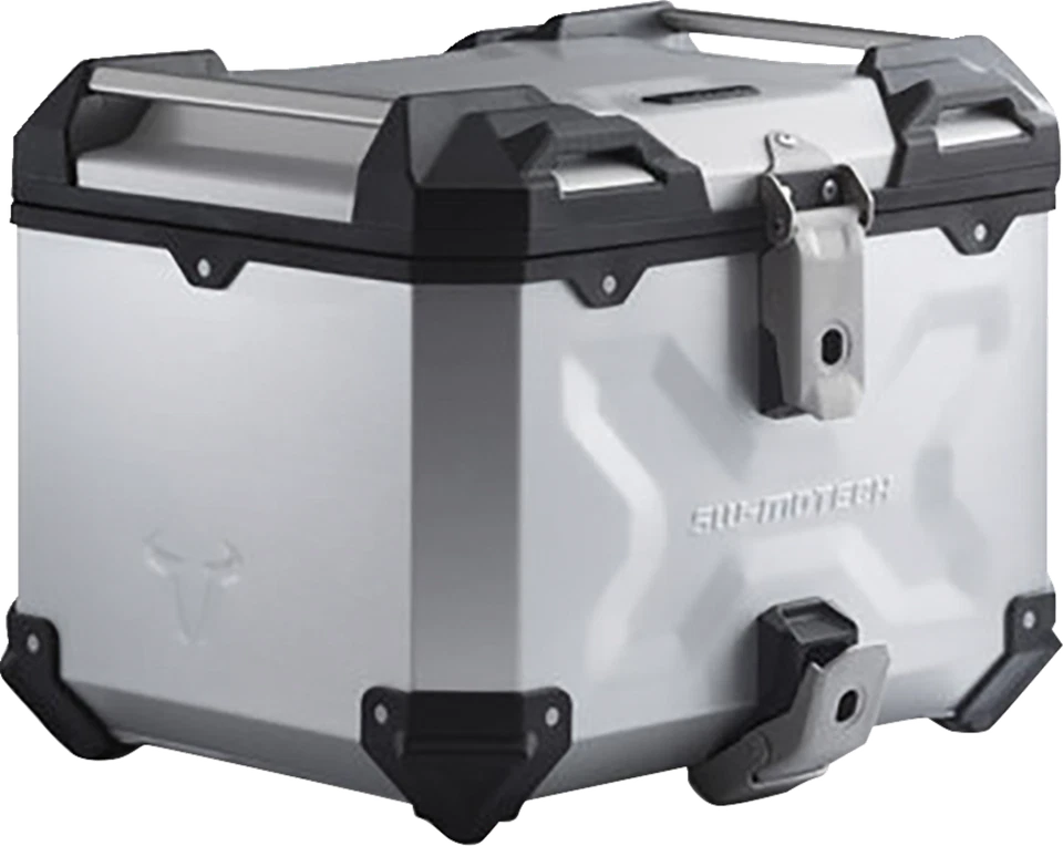 Sistema de estuche superior SW-MOTECH TRAX ADV - plateado - Moto Guzzi V85TT '19-'24 Foto 2 de 4