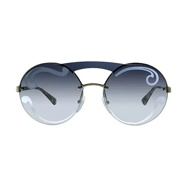 Nuevas con etiquetas Gafas de sol redondas Prada PR65TS ZVN0D0 para mujer oro pálido 36 mm $430 Foto 2 de 4