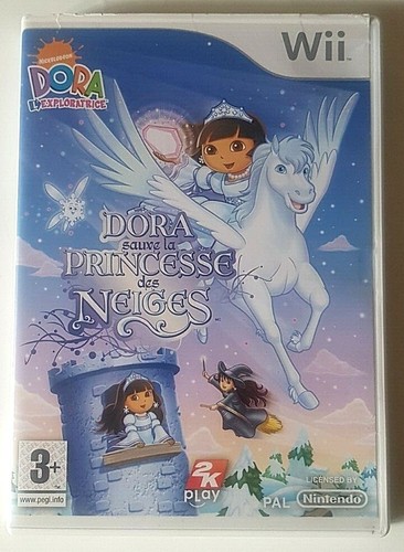 Jeu Wii - Dora Sauve La Princesse Des Neiges - Bon état