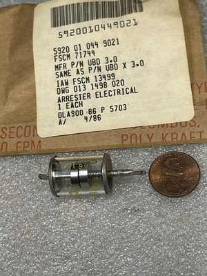 #ad #ad RARE NOS TINY SPARK GAP 013 1498 020 Surge Protector NSN 5920 01 044 9021 BENDIX $104.99