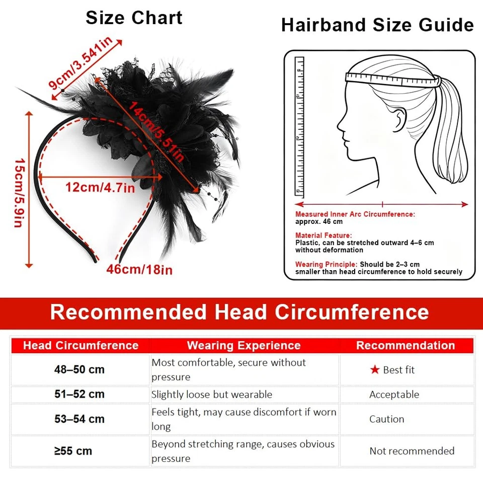 Faixa de cabelo vintage de penas década de 1920 flapper headpieces anos 20 flapper para G... - Imagem 4 de 4