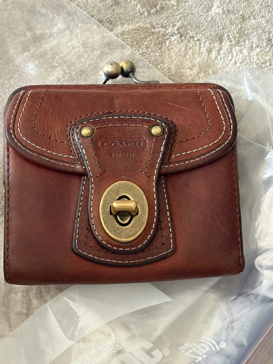 小物 Coach Legacy MultiStripe Turnlock Wallet Coach Turnlock Wallet for sale - eBay