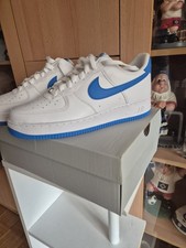 Nike Air Force 1 Weiß-Blau Gr.44,5 NEU OVP. Sneaker Schuhe