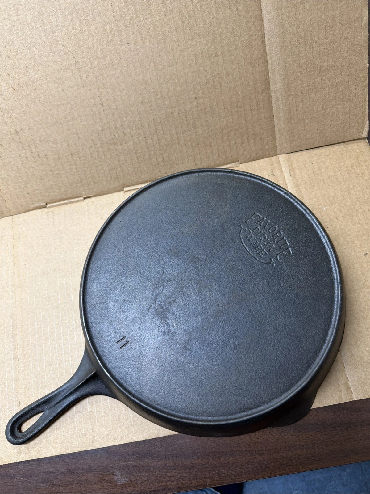 Favorite Piqua Ware Cast Iron Skillet #11 Crack Free Flat Bottom