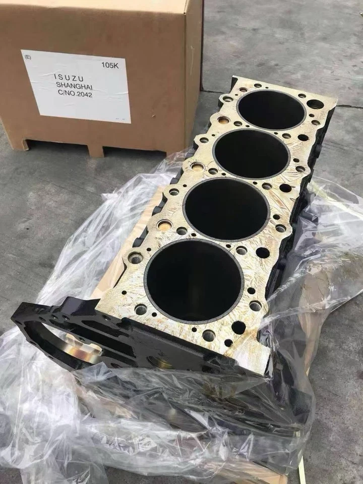 Depósito parcial Isuzu 4HK1 motor bloque de cilindros excavadora uso Hitachi Sany Foto 4 de 4