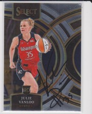 JULIE VANLOO WASHINGTON MYSTICS  AUTOGRAPHED CARD THROUGH THE MAIL