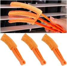 3PCS Mini Duster for Car Air Vent, Automotive Conditioner Cleaner Orange 