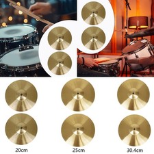 2 Pieces Drum Cymbals Practice Cymbal Crash Cymbals