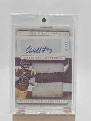 2023 Panini National Treasures Rare Caleb Williams Rookie Patch Auto /10 GOLD