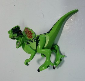Lego Jurassic World Dilophosaurus Dinosaur Minifigure Green Dino 75916 Park