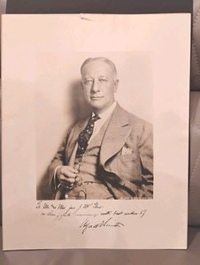 Alfred E.Smith Signed & INSCRIBED Photograph 11" X 14" 