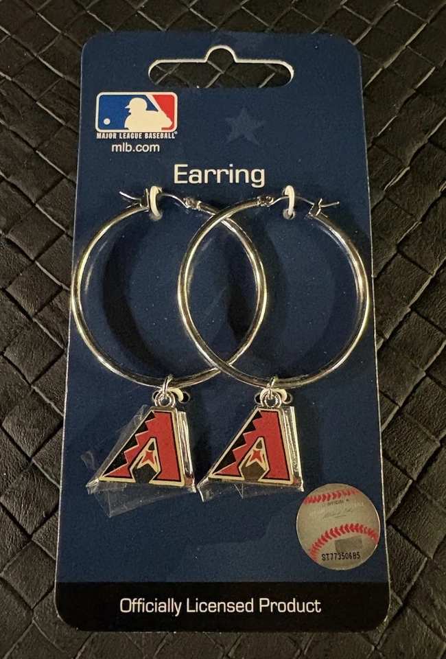New Lot Of 5 Pair Arizona Diamondbacks Earrings. MLB Officially Licensed. NWT - Image 2 of 4