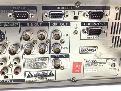 Sony FXE-100 Video Editing System Tabletop Video Editor WORKS | eBay