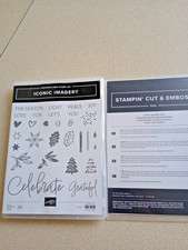 Stampin' up Iconic Imagery Photopolymer Stamp set With Dies Used