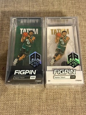Jayson Tatum FiGPIN Gold Chase & Common #S39 & #S33 Artist Proof Locked Pins