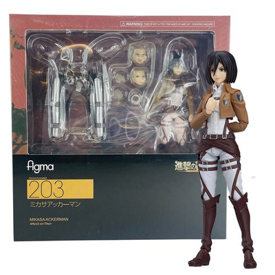 #ad #ad Attack on Titan Mikasa Ackerman Shingeki no Kyojin Figure w Accessory 5quot; Toys $21.99