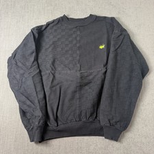 Vintage Masters Crewneck Sweatshirt Black Augusta National Golf Mens M USA Made