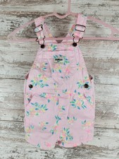 Oshkosh B'gosh Vestbak Baby Girl Vintage Bib Bubble Romper Jumper Overalls 24M