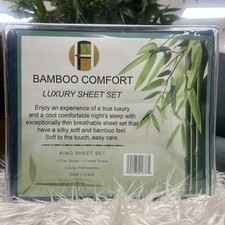 Bamboo Comfort King Luxury Sheet Set Dark Blue