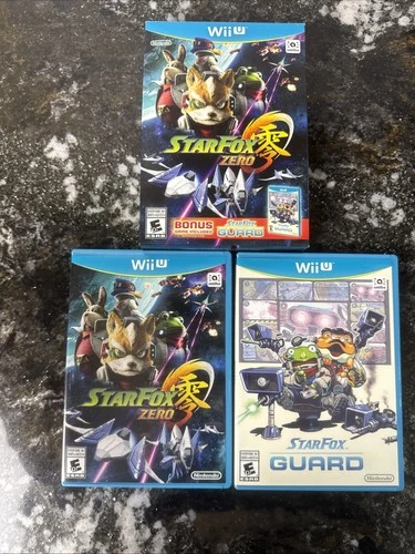 Star Fox Zero + Star Fox Guard (Nintendo Wii U, 2016) COMPLETE CIB TESTED NICE!!