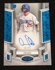 2024 Topps TIER ONE Andy Pages ROOKIE AUTO /99 BLUE Break Out Signed RC Dodgers