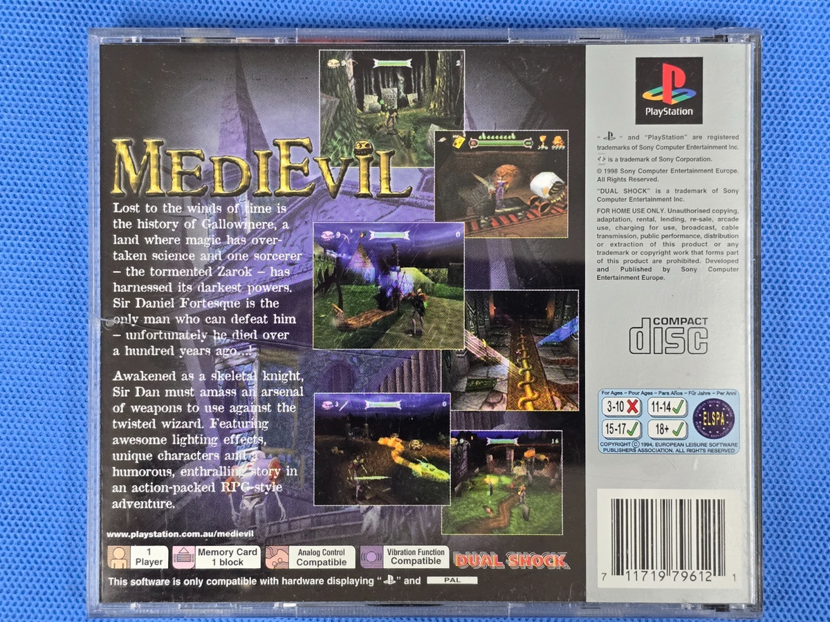 MediEvil (Platimum) PS1 PS2 PS3 PAL *Complete* PlayStation | eBay