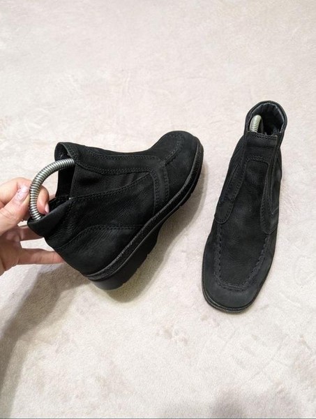 Women Ecco Boots Black Leather 36 #3QBY