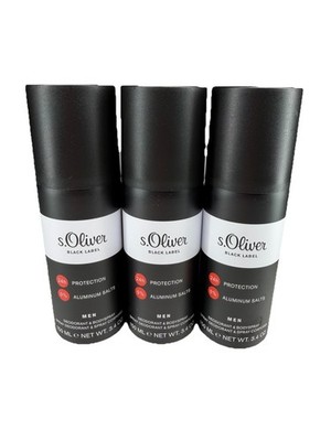 S.Oliver Black Label Men 3 x 150 ml Deodorant & Bodyspray