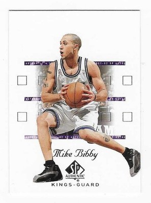 2001-02 Upper Deck SP Authentic Mike Bibby Sacramento Kings Basketball #74